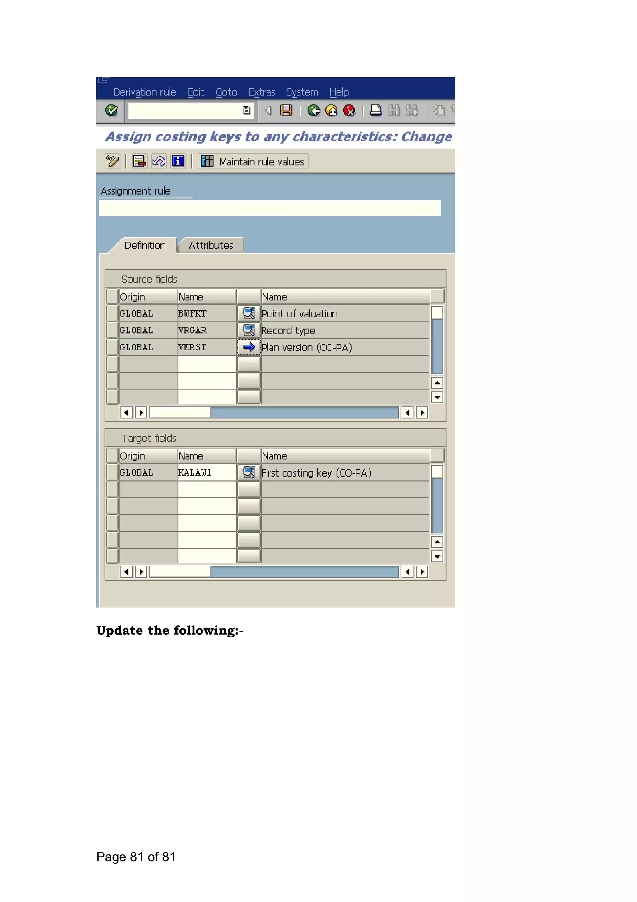 Update the following:-
Page 81 of 81
 
