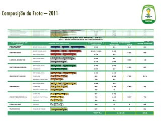 Composição da Frota – 2011 