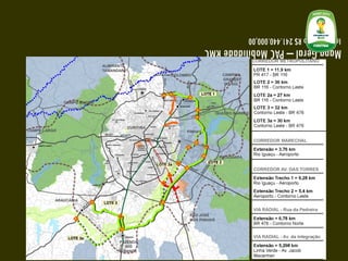 Mapa Geral – PAC Mobilidade RMC Investimento R$ 241.440.000,00 