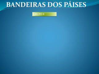 BANDEIRAS DOS PÁISES 
GRUPO E 
 