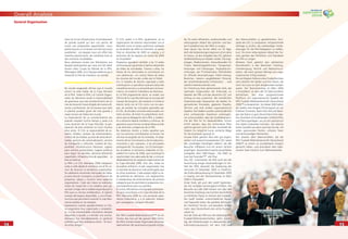 1414
Overall Analysis
1515
ment et d’une infrastructure d’entraînement
de grande qualité qui leur ont permis de
suivre une préparation approfondie. Leurs
performances sur le terrain ont été tout aussi
excellentes : ces équipes nous ont offert des
matches passionnants, de nombreux buts et
des moments inoubliables.
Nous adressons toutes nos félicitations aux
équipes participantes qui nous ont fait vibrer
durant cette Coupe du Monde de la FIFA,
Allemagne 2006, et à l’équipe italienne qui a
remporté le titre de champion du monde.
No resulta exagerado aﬁrmar que el mundo
entero ha oído hablar de la Copa Mundial
de la FIFA. Sobre la FIFA y el Comité Organi-
zador de Alemania recaía la responsabilidad
de garantizar que este acontecimiento de un
mes de duración fuese dirigido de manera eﬁ-
ciente y profesional, de tal manera que todo
el planeta pudiese gozar del más grande y
mejor torneo de fútbol del mundo.
La organización de un acontecimiento tan
popular requiere mucho tiempo y, pese a la
corta duración de la Copa Mundial, la pre-
paración de este certamen se inició muchos
años antes. El COL se responsabilizó de es-
tadios, hoteles, campos de entrenamiento,
centros de los medios, puntos de venta de en-
tradas, servicios de comercialización, servicio
de transportes y vehículos, núcleos de hos-
pitalidad, infraestructura televisiva, lugares
para eventos protocolares, lugares públicos
para seguir los partidos, personal altamente
capacitado, infraestructura de seguridad… la
lista es extensa.
La FIFA y el COL Alemania 2006 trabajaron
codo a codo desde el comienzo con el ﬁn co-
mún de alcanzar la excelencia organizativa.
Se celebraron reuniones mensuales de traba-
jo para discutir conceptos, la planiﬁcación de
proyectos, plazos y muchos otros aspectos
organizativos. Cada seis meses se realizaron
visitas de inspección a los estadios para ga-
rantizar el logro de la calidad requerida por la
FIFA para su torneo emblemático, el óptimo
manejo del espacio disponible, y una infraes-
tructura que permitiera transitar lo más libre-
mente posible en los estadios.
Expresamos nuestro agradecimiento al COL,
un organismo muy organizado y competen-
te, y a los innumerables voluntarios siempre
dispuestos a ayudar y a brindar una sonrisa.
Alemania fue indudablemente un perfecto
anﬁtrión que hizo realidad su lema: “El mun-
do entre amigos”.
El COL asistió a la FIFA, igualmente, en la
organización de eventos relacionados con el
Mundial como el sorteo preliminar realizado
en diciembre de 2003 en Fráncfort, el sorteo
ﬁnal en diciembre de 2005 en Leipzig, y el
seminario de los equipos en marzo de 2006
en Dusseldorf.
Deseamos agradecer también a las 12 sedes
anﬁtrionas por garantizar el óptimo desarrollo
de todas las actividades. Gracias a ellas, las
ﬁestas de los aﬁcionados se convirtieron en
una celebración, con rostros felices de todos
los rincones del mundo unidos por el fútbol.
Los 12 estadios de distinta capacidad y estilo
constituyeron un grandioso escenario para este
maravilloso torneo y un extraordinario reconoci-
miento a la tradición futbolística de Alemania.
En la FIFA propiamente dicha, se instaló una
Oﬁcina de la Copa Mundial que se encargó del
manejo del proyecto, de mantener el contacto
directo tanto con el COL como con los equi-
pos, de analizar los conceptos aportados por
el COL, de estudiar contratos relacionados con
estos asuntos, de hacer los preparativos nece-
sarios para la delegación de la FIFA, y, median-
te su esfuerzo laboral cotidiano y continuo, de
garantizar que el torneo se desarrollase acorde
a las directivas y exigencias de la FIFA.
No debemos olvidar a todos aquellos que
con sus servicios contribuyeron al torneo: las
oﬁcinas encargadas de las entradas, el aloja-
miento de los funcionarios y de las telecomu-
nicaciones y por supuesto, a los principales
protagonistas: los equipos. Los 32 participan-
tes acudieron al seminario celebrado en Du-
sseldorf en marzo de 2006, que constituyó la
oportunidad más adecuada de dar a conocer
detalladamente los aspectos organizativos de
la Copa Mundial 2006. Este año, todas las
escuadras arribaron al país organizador tras
un periodo de descanso más prolongado que
en otras ocasiones. Cada equipo eligió su se-
de preferida en Alemania, con alojamientos
e instalaciones de entrenamiento de primera
categoría que les permitieron prepararse con-
cienzudamente para sus partidos.
En suma, felicitamos a los equipos participan-
tes que convirtieron a la Copa Mundial de la
FIFA Alemania 2006 en una excitante expe-
riencia futbolística, y a la selección italiana
por consagrarse Campeón Mundial.
Die FIFA Fussball-Weltmeisterschaft™ ist ein
Turnier, das man auf der ganzen Welt kennt.
Die FIFA und das lokale Organisationskomitee
übernahmen die verantwortungsvolle Aufga-
be, für einen efﬁzienten, professionellen und
reibungslosen Ablauf des grössten und bes-
ten Fussballturniers der Welt zu sorgen.
Zwar dauert das Turnier selbst nur 30 Tage,
doch die Vorbereitungen beginnen schon Jahre
im Voraus. Zu den Aufgaben des LOC gehören
die Bereitstellung von Stadien, Hotels, Trainings-
anlagen, Medienzentren, Verkaufskanälen für
Tickets, Marketingplattformen, Transportver-
bindungen und Fahrzeugen, Hospitality-Ein-
richtungen, der TV-Infrastruktur, Örtlichkeiten
für ofﬁzielle Veranstaltungen, Public-Viewing-
Bereichen, bestens ausgebildetem Personal,
der sicherheitsrelevanten Infrastruktur … eine
wahrlich beeindruckende Liste.
Zur Erreichung ihres gemeinsamen Ziels, der
optimalen Organisation der Endrunde, ar-
beiteten die FIFA und das deutsche LOC von
Anfang an eng zusammen. Bei monatlichen
Arbeitssitzungen besprachen die beiden Or-
ganisationen Konzepte, geplante Projekte,
Termine und viele andere organisatorische
Aspekte. Die Stadien wurden zweimal jährlich
einer umfassenden Inspektion unterzogen,
um sicherzustellen, dass die Qualitätsansprü-
che der FIFA für ihr bedeutendstes Turnier
erfüllt werden, dass der vorhandene Platz
optimal genutzt wird und dass innerhalb der
Stadien für möglichst kurze, einfache Wege
für die Zuschauer gesorgt ist.
Grosser Dank gebührt dem sehr gut organi-
sierten und äusserst kompetenten LOC sowie
den unzähligen freiwilligen Helfern, die alle
Besucher hilfsbereit und mit einem Lächeln
empﬁngen. Deutschland machte als perfekter
Gastgeber dem WM-Slogan „Die Welt zu
Gast bei Freunden™“ alle Ehre.
Das LOC unterstützte die FIFA auch bei der
Ausrichtung einiger Veranstaltungen im Vor-
feld der WM, darunter die Auslosung der
Vorrunde im Dezember 2003 in Frankfurt,
die Endrundenauslosung im Dezember 2005
in Leipzig und der Teamworkshop im März
2006 in Düsseldorf.
Unser Dank gilt auch den zwölf Spielorten,
die ihre Aufgabe hervorragend erfüllten. Die
Besucher aus aller Welt freuten sich über den
herzlichen Empfang und machten die Fanfeste
zu fröhlichen Partys im Zeichen des Fussballs.
Die zwölf Stadien unterschiedlicher Bauart
und Kapazität boten die perfekte Bühne für
ein herrliches Turnier und bewiesen einmal
mehr, dass Deutschland eine echte Fussball-
nation ist.
Auf der Seite der FIFA war die Abteilung FIFA
Fussball-Weltmeisterschaften dafür zustän-
dig, die Vorbereitungen zu überwachen, den
Informationsaustausch mit dem LOC und
den Mannschaften zu gewährleisten, Kon-
zepte des LOC zu analysieren, entsprechende
Verträge zu prüfen, die notwendigen Vorbe-
reitungen für die FIFA-Delegation zu treffen,
kurz: für einen reibungslosen Ablauf des Tur-
niers gemäss den Richtlinien und Standards
der FIFA zu sorgen.
Weiterer Dank gebührt den zahlreichen
Dienstleistern in den Bereichen Ticketing,
Unterbringung, Technik und Telekommuni-
kation, die einen grossen Beitrag zum orga-
nisatorischen Erfolg leisteten.
Die wichtigsten Akteure eines Fussballturniers
sind natürlich die Spieler und ihre Teams, die
noch nie zuvor so stark eingebunden worden
waren. Der Teamworkshop im März 2006
in Düsseldorf, an dem alle 32 Mannschaften
teilnahmen, bot eine ausgezeichnete
Plattform, um organisatorische Aspekte der
FIFA Fussball-Weltmeisterschaft Deutschland
2006™ zu besprechen. Vor dieser WM hatten
die Spieler eine längere Erholungszeit als vor
früheren Turnieren. Nach ihrer Ankunft bezo-
gen die Teams in ganz Deutschland ihre eige-
nen Quartiere mit erstklassigen Unterkünften
und Trainingsanlagen, wo sie sich optimal auf
ihre Spiele vorbereiten konnten. Von ebenso
hoher Qualität war denn auch das Turnier, mit
vielen spannenden Partien, schönen Toren
und denkwürdigen Momenten.
Wir danken allen Mannschaften, die die
FIFA Fussball-Weltmeisterschaft Deutschland
2006™ zu einem so wunderbaren Ereignis
gemacht haben, und gratulieren dem italie-
nischen Team herzlich zum Weltmeistertitel.
General Organisation
 