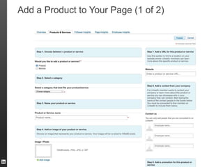 Add a Product to Your Page (1 of 2)
 