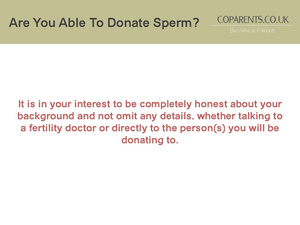 The Benefits Of Donating Sperm The Benefits Of Donating Sperm