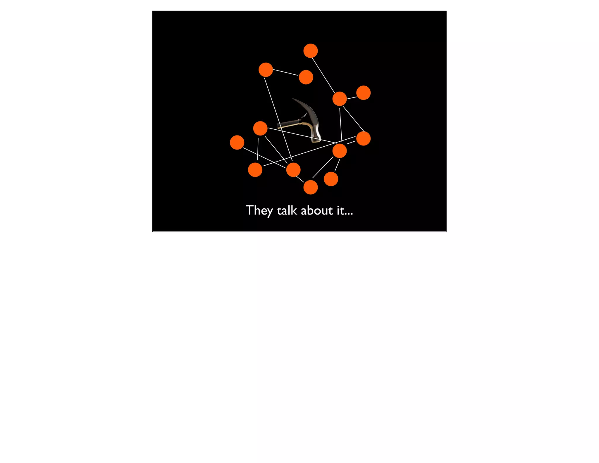 They talk about it...
 