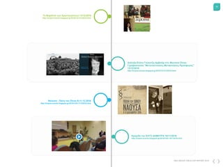 38
DKG GROUP CSR & COP REPORT 2016
Διάλεξη Ελένη Γλύκατζη-Αρβελέρ στο Μουσείο Οίνου
Γεροβασιλείου "Μεταναστεύσεις-Μετακινήσεις-Προσφυγιές"
12/12/2016
http://tropos-events.blogspot.gr/2016/12/12122016.html
Νάουσα - Πόλη του Οίνου 9-11.12.2016
http://tropos-events.blogspot.gr/2016/12/9-11122016.html
Τα ΒορΟινά των Χριστουγέννων 13/12/2016
http://tropos-events.blogspot.gr/2016/12/13122016.html
Hμεριδα του ΕΛΓΟ ΔΗΜΗΤΡΑ 16/11/2016
http://tropos-events.blogspot.gr/2016/10/h-16112016.html
 