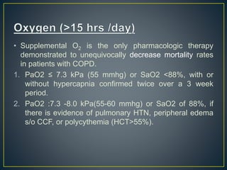 Copd O2 Value Copd Management | PPTX
