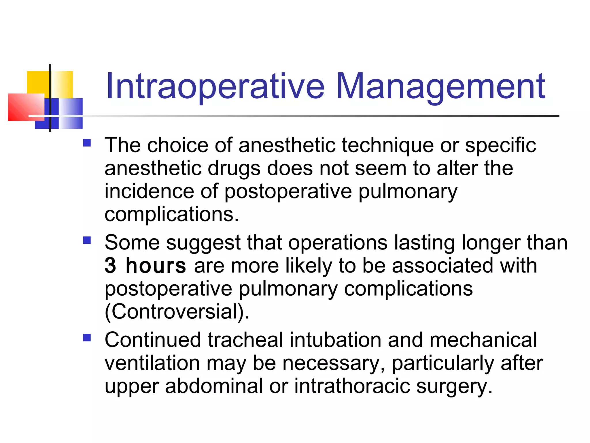Anesthesia Management in COPD Patients | PPT