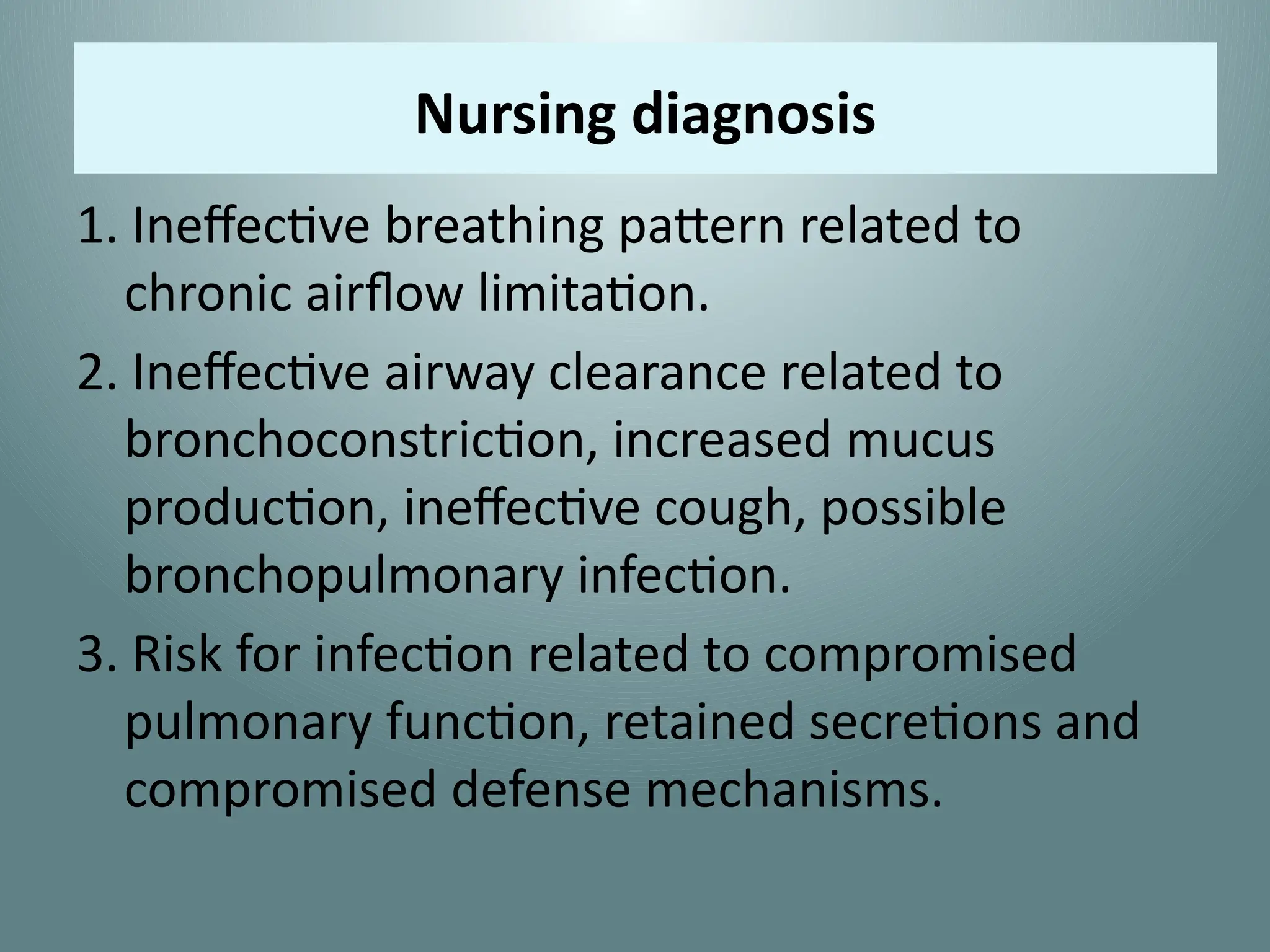 Chronic obstructive pulmonary disease in MSN I | PPTX