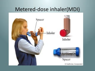 Metered-dose inhaler(MDI)
 