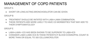 COPD and GOLD guidelines and management.pptx