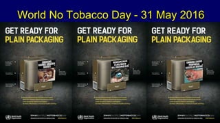 World No Tobacco Day - 31 May 2016
 
