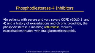 Smoking cessation has the greatest capacity to
influence the natural history of COPD
Pharmacotherapy and nicotine replac...