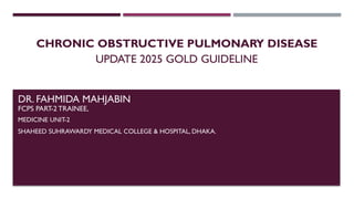 Comprehensive Update on COPD Diagnosis and Management: 2025 GOLD ...