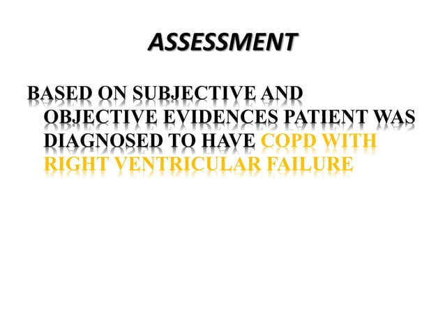 COPD with RV failure - Case Presentation | PPTX