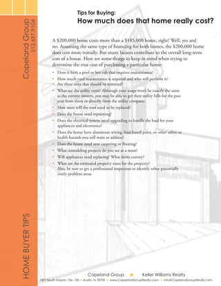 Copeland Group Buyer Packet