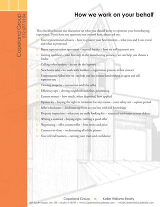 Copeland Group Buyer Packet