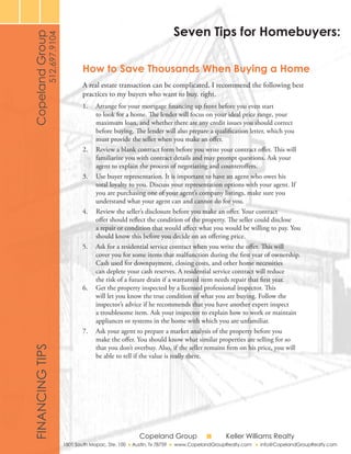 Copeland Group Buyer Packet