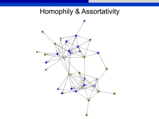 Homophily & Assortativity
 