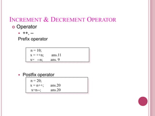 C++ operator | PPTX
