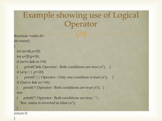 Types of Operators in C programming .pdf