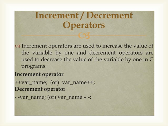 Types of Operators in C programming .pdf