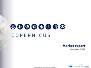 Copernicus Market report | Issue 1, November 2016 | Prepared by PwC
C O P E R N I C U S
Market report
November 2016
 