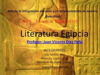 literatura antigua:egipcia