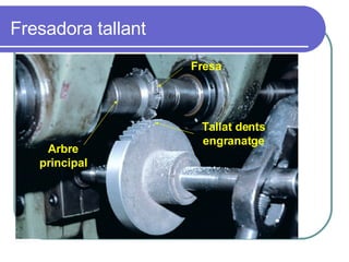 Fresadora tallant Fresa Arbre principal Tallat dents engranatge 