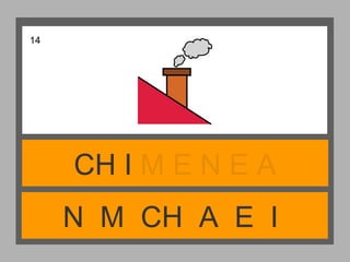 N M CH A E I
CH I M E N E A
14
 