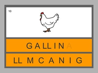 LL M C A N I G
G A LL I N A
10
 