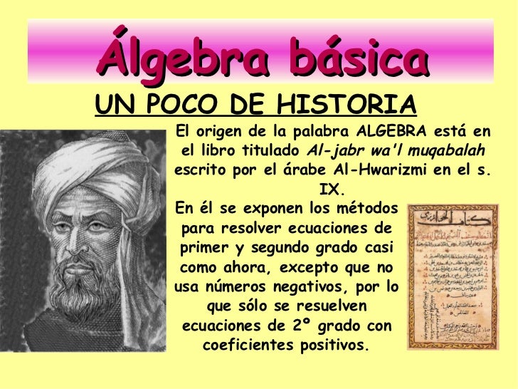 Nociones basicas de Algebra
