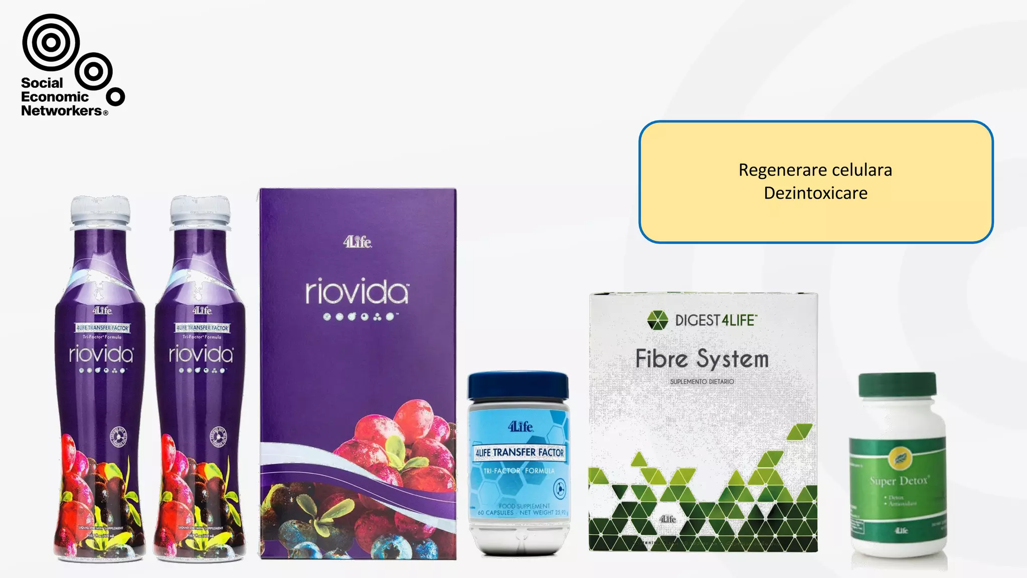 Regenerare celulara
Dezintoxicare
 