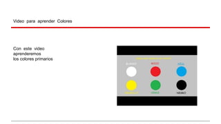 Video para aprender Colores

Con este video
aprenderemos
los colores primarios

 