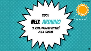 Roger Olivella
NEIX ARDUINO
LA NOVA FORMA DE CREACIÓ
PER A TOTHOM
18
2005
 