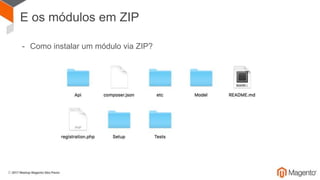 Você precisa saber
- Se usa uma class por action (diferente do M1)
- Todas as dependências precisam ser injetadas via __contruct
- As rotas ficam em route.xml
- Mais lógica movida para as classes blocks
- Template e layout movido para a pasta do módulo
- EAV e Eventos continuam lá
 