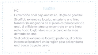 Enfermedades anorrectales, Coloproctologia PPT