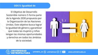 ODS 5 y 6: Igualdad de Género y Agua Limpia para el Desarrollo ...