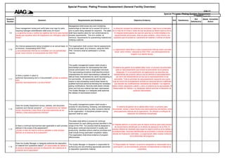 Plating Control Plan Example cqi 11 plating system assessment | PDF