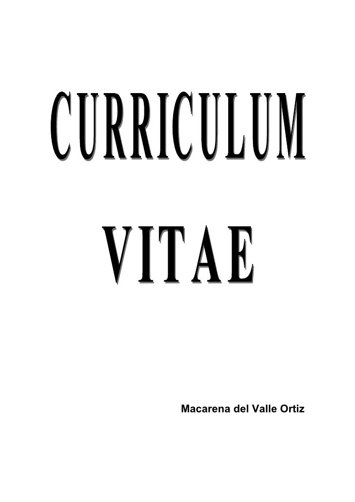 Ipo de letra curriculum
