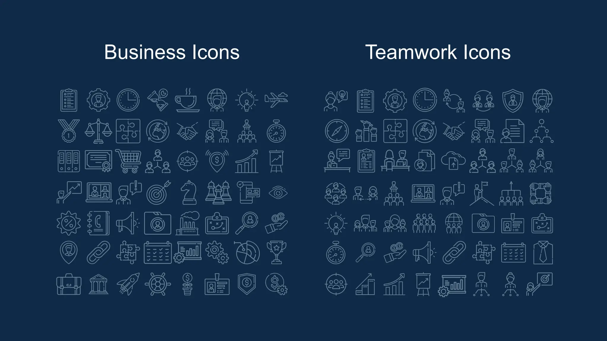 Business Icons Teamwork Icons
 
