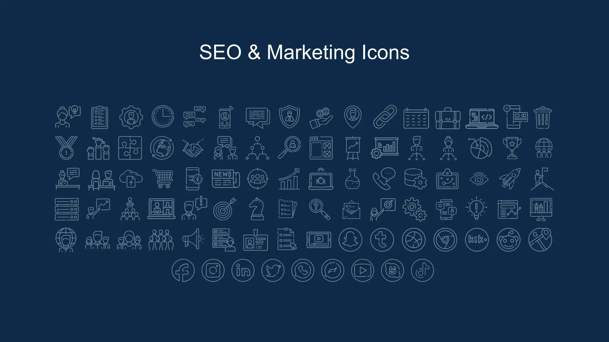 SEO & Marketing Icons
 