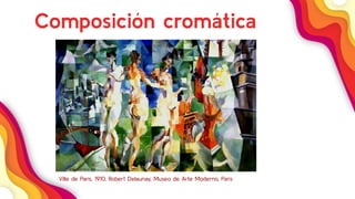 38
Composición cromática
Ville de Paris, 1910, Robert Delaunay, Museo de Arte Moderno, París
 