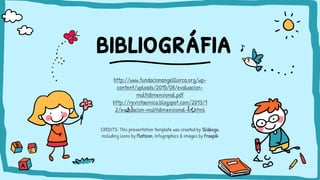 CREDITS: This presentation template was created by Slidesgo,
including icons by Flaticon, infographics & images by Freepik
bibliográfia
http://www.fundacionangelllorca.org/wp-
content/uploads/2015/08/evaluacion-
multidimensional.pdf
http://revistaemica.blogspot.com/2013/1
2/evaluacion-multidimensional-en.html
 