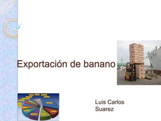 Exportación de banano


                Luis Carlos
                Suarez
 