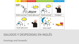 Greetings and Farewells
SALUDOS Y DESPEDIDAS EN INGLÉS
 