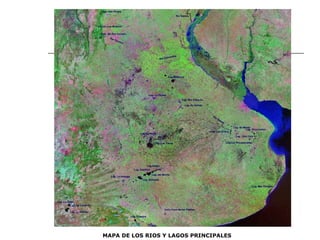 MAPA DE LOS RIOS Y LAGOS PRINCIPALES 