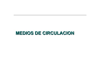 MEDIOS DE CIRCULACION 