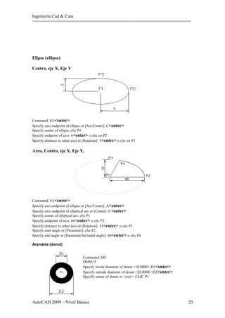 Elliptical Rotation Cad Copia de manual de autocad nivel i | DOC