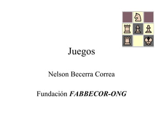 Juegos Nelson Becerra Correa Fundación  FABBECOR-ONG 