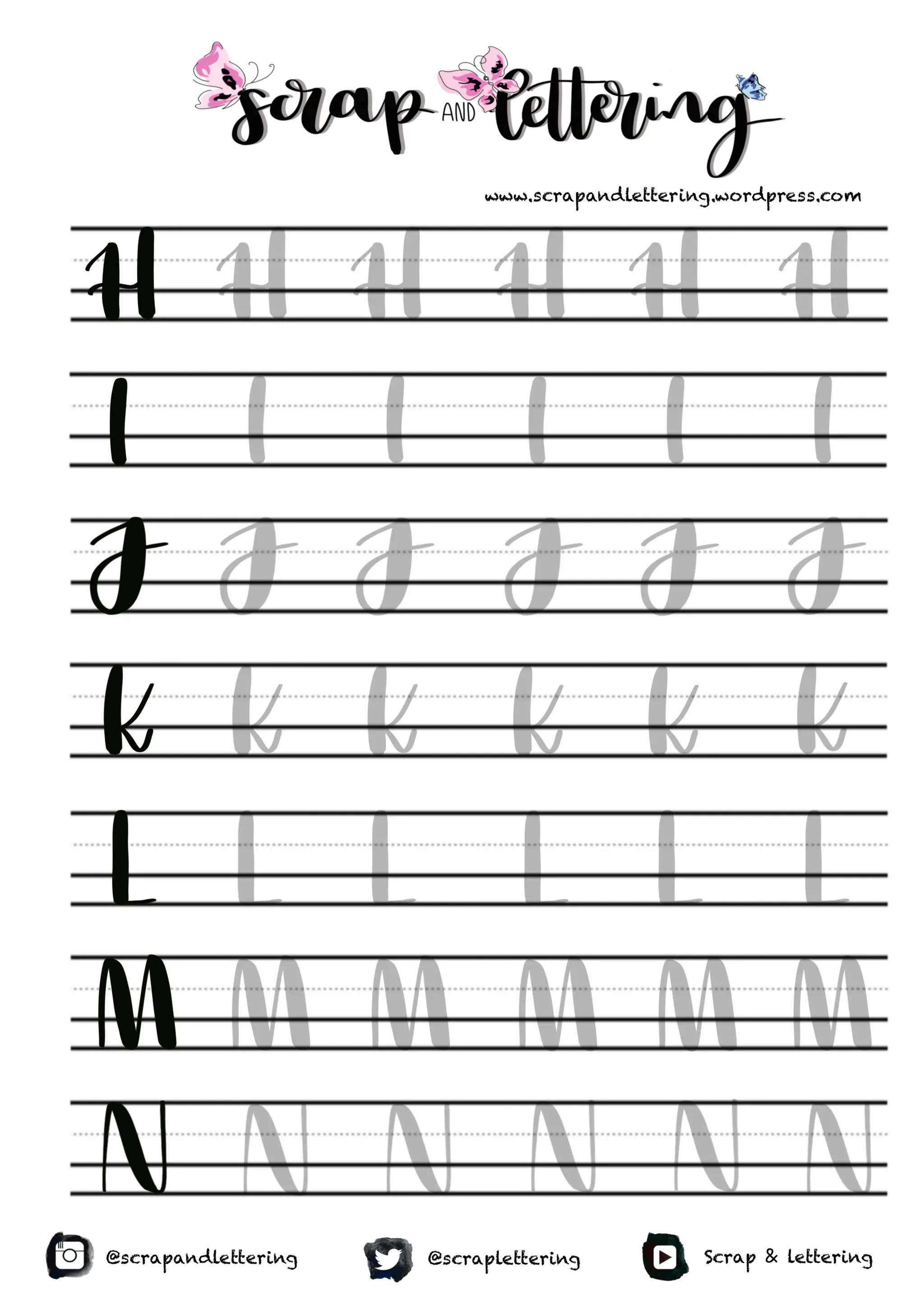 Plan A Lettering Copia de plantillas de lettering para poder hacer trazos bonitos | PDF